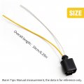 Hoypeyfiy Female Electrical Harness Connector 2 Pin Pigtail Plug Replacement For Jetta Golf Mk4 Mk5 Beetle 1j0973702