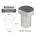 6 Pack Bench Dogs Aluminum Alloy Brake Inserts For 20mmdog Holes A Woodworking Shop Essential 20mm Silver