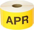 Tape Logic Dl6762 Pre-printed Months Of The Year Inventory Rectangle Label Legend Apr 6 Length X 3 Width Fluorescent Orange 