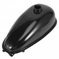 Trkimal Upgrade Metal Fuel Gas Tank With Petcock Cap For 49cc 50cc 60cc 66cc 80cc Engine Motorized Bicycle Black Bike Motor