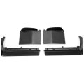 4pcs Front Bumper Filler For 1980-1985 Cadillac Seville Plastic Black 