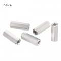 Uxcell M6 X 1 0-pitch 30mm Length 304 Stainless Steel Metric Hex Coupling Nut 5-pack