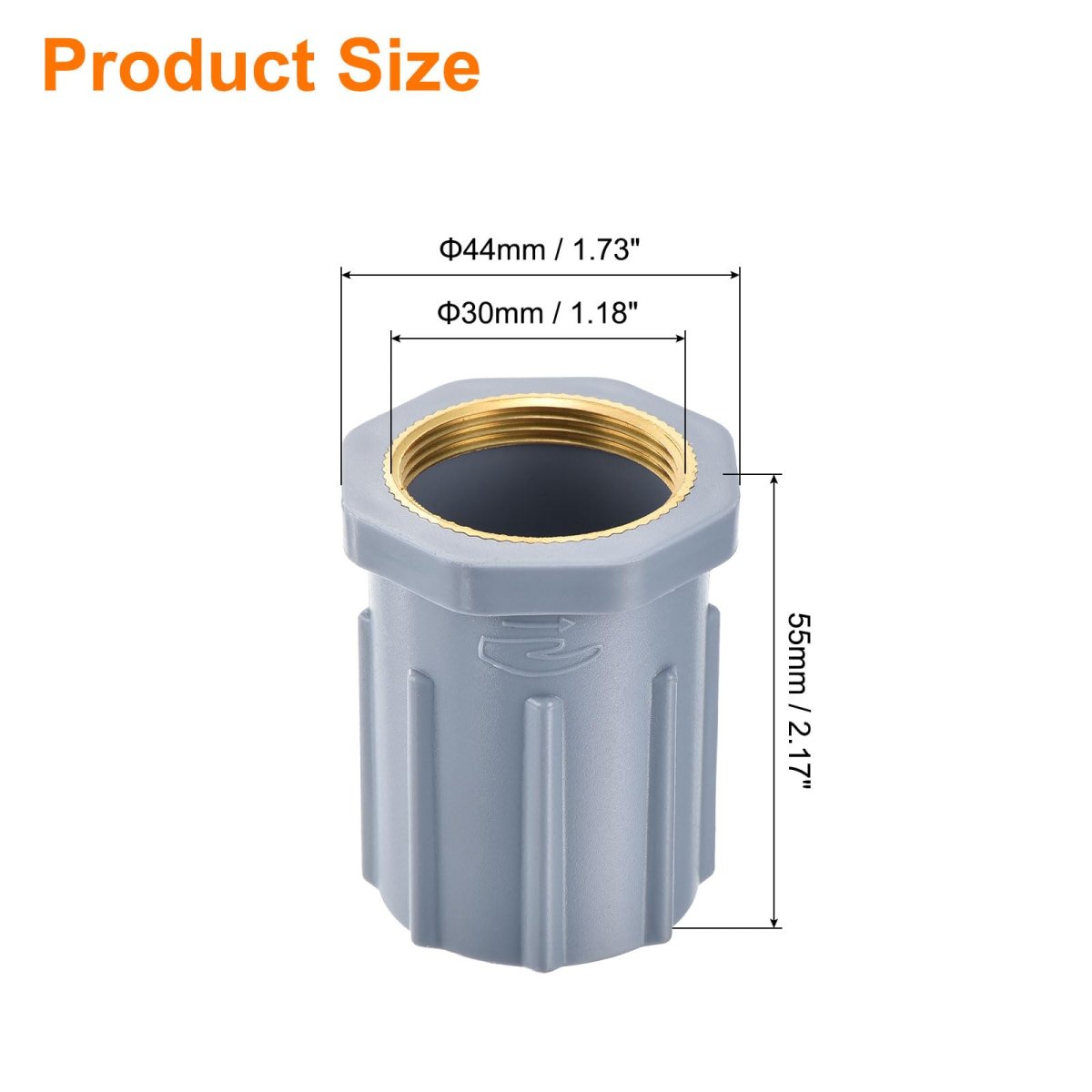 1 Pcs 18 Inch Faucet Nut Fixed Base Plastic Fixing Tap Fastener Assembly For Kitchen Grey
