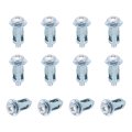 12 Set M4x22 5mm Jack Nuts Carbon Steel Zinc Finish Expansion Screw Petal Multi-grip Insert Rivet Nut Fasteners For Hollow Wall 