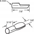 Prime-line U 10166 Shelf Support Peg 5mm Steel Construction Nickel Plated 8 Pack