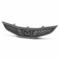 Ho1200201 Factory Style Front Bumper Grill Grille Assembly Compatible With Honda Fit Base Dx Lx 2009-2014 Textured Matte Black