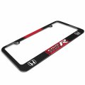 Ipick Image Made For Honda Civic Type R Red Racing Stripe Black Metal License Plate Frame