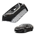 Front Bumper Grille Assembly Black Plastic Chrome Replacement For 2016 2017 Maxima 