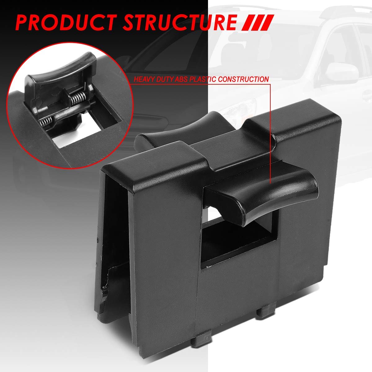 Auto Dynasty Oe Style Matte Black Front Seat Center Console Cup Holder Insert Divider Replacement For Subaru Outback Legacy