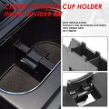 Auto Dynasty Oe Style Matte Black Front Seat Center Console Cup Holder Insert Divider Replacement For Subaru Outback Legacy