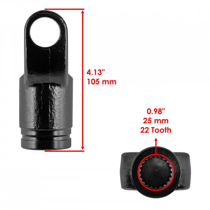 Caltric Front Drive Shaft Yoke For Can-am Commander 1000 Dps X Xt Xtp Ltd 2013 715900120