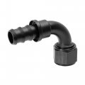 X Autohaux 2pcs 6061 Aluminum An12 90 Degree Push Lock Hose Fitting End For Car Fuel Line