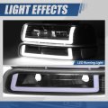 Auto Dynasty Led Drl Headlights Assembly For 1999-2006 Chevy Silverado Suburban 1500 2500 Hd 3500 Tahoe Headlamps Replacement