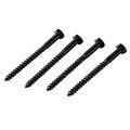 Winsoon 95mm By 8mm 3 74inch X 0 31inch Hex Lag Screw In Black 8 Pack 
