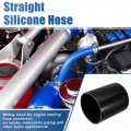 Uxcell 5 Id 6 Length 4-ply Reinforced High Temp Straight Coupler Silicone Reducer Hose Black For Car Intercooler Intake Piping