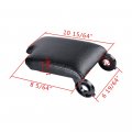 Combo Center Console Synthetic Leather Lid Armrest Cover Car Drink Cup Holder Coin Tray Storage Box For 99-04 E46 Black