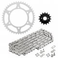 Caltric O-ring Drive Chain Sprockets Kit Compatible With Kawasaki Kl250 Klr250 1984 1985-2005