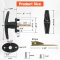 Matching Set T Handle Lock Replacement Kit For Truck Camper Shell Cap And Tonneau Covers L R Pair With 4 Keys Dust Alloy Steel