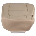 Autokay Driver And Passenger Bottom Leather Seat Cover Tan Ford F150 Lariat 2001-2003 Front Car Covers For Seats