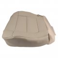 Autokay Driver And Passenger Bottom Leather Seat Cover Tan Ford F150 Lariat 2001-2003 Front Car Covers For Seats