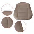 Autokay Driver And Passenger Bottom Leather Seat Cover Tan Ford F150 Lariat 2001-2003 Front Car Covers For Seats
