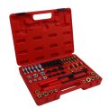 48 Piece Thread Chaser Set Steel Rethreading Tool Kit With Metric And Sae Sizes Ideal For Mechanics Hobbyists