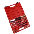 48 Piece Thread Chaser Set Steel Rethreading Tool Kit With Metric And Sae Sizes Ideal For Mechanics Hobbyists
