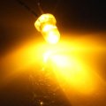 Iivverr 10pcs 5mm Round Bulb Yellow Light Dffused Emitting Diode Leds Ronda Bombilla Luz Amarilla Diodos Emisores De Difusa