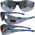 Global Vision Cruisin Safety Motorcycle Sunglasses Clear Blue Frames With Matching Lenses 