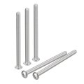 8-32x3 In Button Head Socket Cap Screws 20 Pieces 304 Stainless Steel Full Thread Hex Drive Bolts Fasteners 