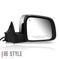 Ch1321358 Factory Style Passenger Right Side Mirror Manual Folding Power Adjust Heated Glass Turn Signal Memory Compatible With