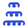 X Autohaux 12pcs 7mm 8mm 5mm 8 Car Engine Spark Plug Separators Ignition Wire Holder Blue