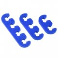 X Autohaux 12pcs 7mm 8mm 5mm 8 Car Engine Spark Plug Separators Ignition Wire Holder Blue