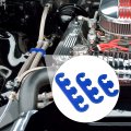 X Autohaux 12pcs 7mm 8mm 5mm 8 Car Engine Spark Plug Separators Ignition Wire Holder Blue