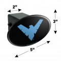 Batman Nightwing Logo Oval Tow Trailer Hitch Cover Plug Insert