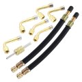 9pcs Tire Valve Stem Extension W 2 Dual Extender Pipe 7 1 Core Removal Tool 6 Adaptor 45 90 135 Degree For Car Truck 