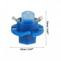 X Autohaux 10pcs Dc 12v T5 B8 4d Led Dashboard Light Blue For Car Internal