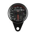Motorcycle Speedometer Odometer Dc12v Dual Digital Gauge For Atv Shockproof Abs Iron Housing With Led Backlight High Accuracy