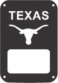Texas Longhorn Tail Lamp Light Covers For Jeep Jk Wrangler Black Set Of 2 Uv Resistant Plastic 