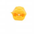 Uxcell 1 4pt Male Inlet 65 Degree Standard Flat Fan Spray Tip Yellow 5pcs