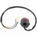 Qiilu Replacement Motorcycle Switch 22mm Left Handbar Start Kill On-off Light Fit For 50cc-110cc Atv Quad Black