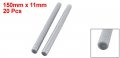 Uxcell 20pcs 11mmx150mm Silver Tone Glitter Electric Hot Melt Gun Glue Sticks