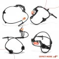 A-premium Abs Wheel Speed Sensor Compatible With Honda Models Element 2003-2011 2 4l Sport Utility Front And Rear Driver