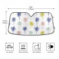 Palm Trees Hand Drawn Car Sunshade Windshield Shade Front Window Sun Cover Accordion Foldable Uv Protector For Harmful Rays 55
