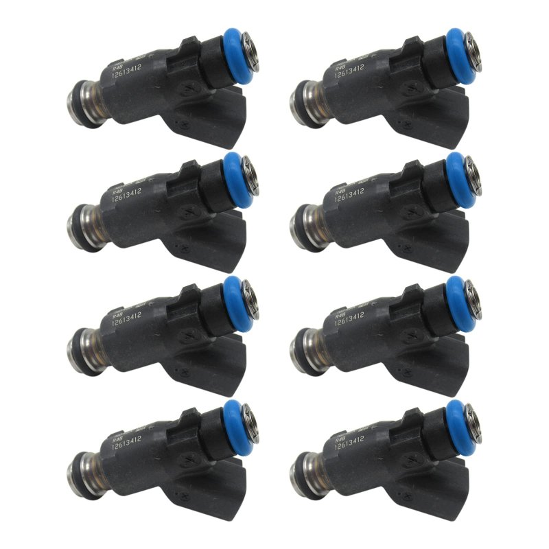 8x Fuel Injector Nozzle 4 Holes Fj19 12613412 For 2010-2018 Chevrolet Silverado 3500 Hd 8 Cyl 0l 8 6 Flex