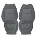 4-piece Gray Cloth Front Seat Cover Set For Chevrolet Colorado 2015-2022 Gmc Canyon Driver Passenger Bottom Back 