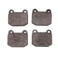 Disc Brake Pads For Tesla Roadster 2008 2009 2010 2011 Low Metallic Friction Material Front Position 2 57 Inner Height 3 02 In 