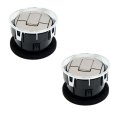 2 Pcs Ac Heater Air Vent Front Interior Dashboard Louvre Replacement For F-150 2009-2014 9l3z19893ca 