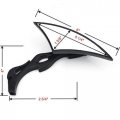 Universal Billet Aluminum Street Sport Motorbike Racing Handlebar End Rear View Multi Angle Adjustable Blindsight Convex Chrome