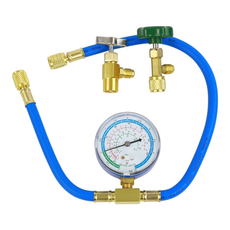 Actecmax Wisepick R290 And R600a Charging Hose Gauge Set With 1 2 Acme Can Tap
